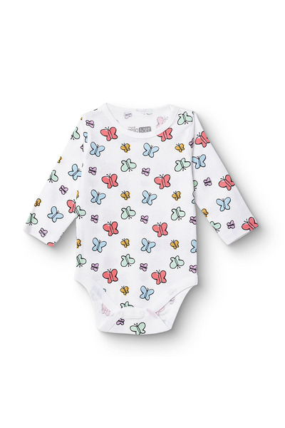 ebebek Hello Baby HelloBaby Kız Bebek Uzun Kol Body Çıtçıtlı Yaka