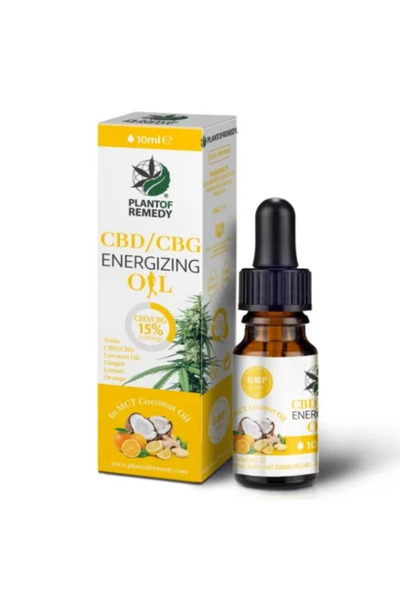 OEM Ulei canabis 15% CBD si CBG in ulei MCT Energizant Plant of Remedy cu ulei de cocos, ghimbir, lamai
