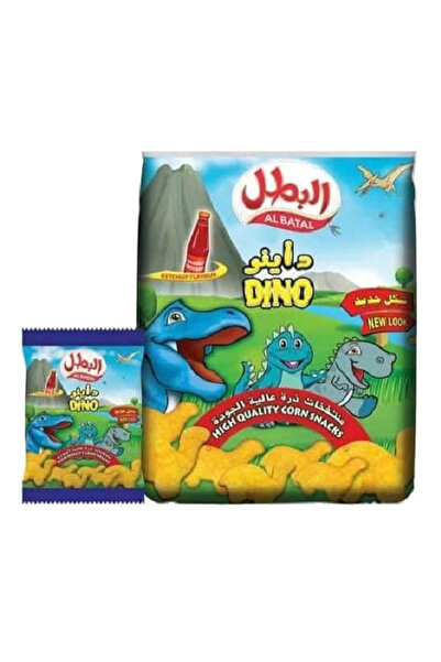 Al Batal رقائق الذرة الباتال دينو بنكهة الكاتشب، 15 غرام × 20