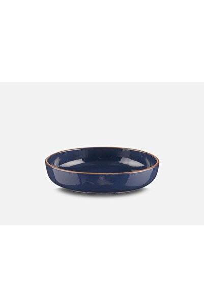 Regas 88700 Ceramic Primavera Round Salad Bowl Navy Blue 26 cm