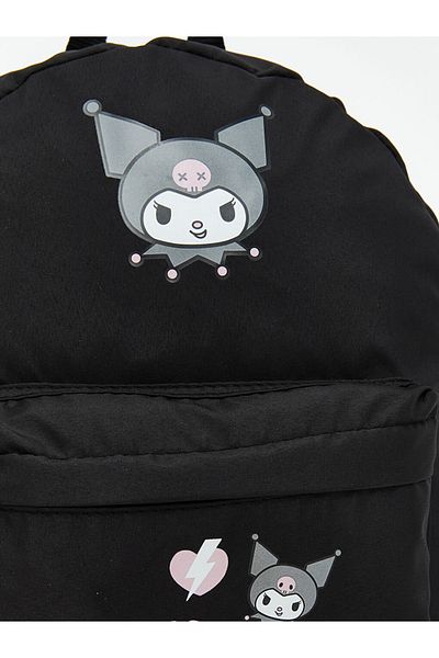 LC Waikiki Black Kuromi Printed Girl's School Bag