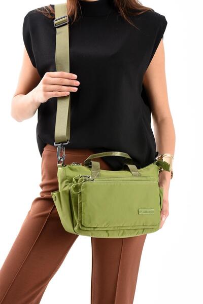 571 Collections Çanta Ultra Light Stylish and Waterproof Medium Shoulder, Handbag Green Model: (571-13-9K)