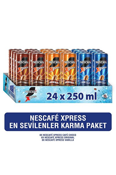 Nescafe NESCAFÉ Xpress En sevilenler Karma Paket 24x250 Ml