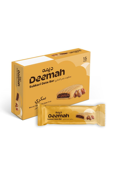 Deemah أصابع تمر سكري، 21 غرام × 15
