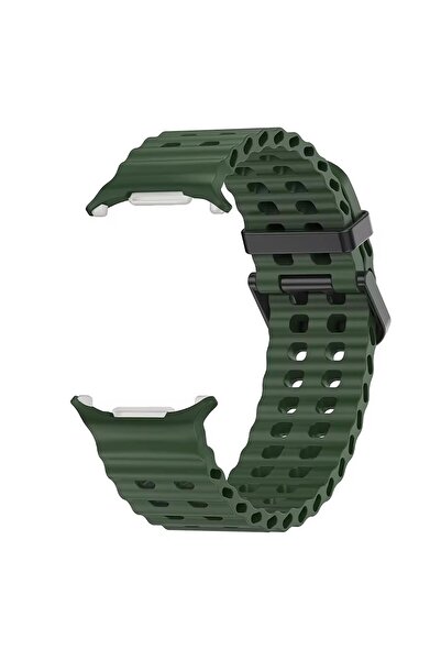 Microsonic Samsung Galaxy Watch Ultra 2025 Kordon Flexi Sport Koyu Yeşil