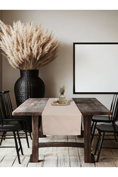 fersuay Buldan Plain Cotton Linen Natural Runner