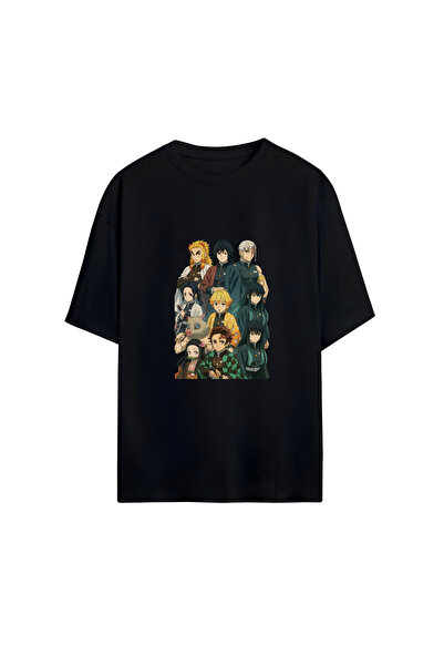 GraffTee TRICOU UNISEX OVERSIZE DIN BUMBAC DEMON SLAYER
