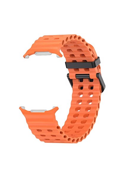 Microsonic Samsung Galaxy Watch Ultra 2025 Kordon Flexi Sport Turuncu
