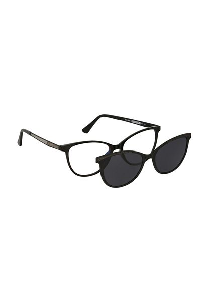 Solano Women's CL90120A Eyeglass Frames, Plastic, Black, 53 mm