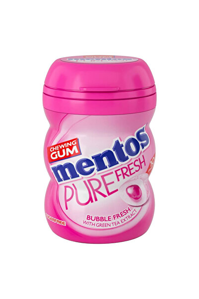 Mentos علكة فقاعات نقية طازجة، خالية من السكر، 17.5 جم