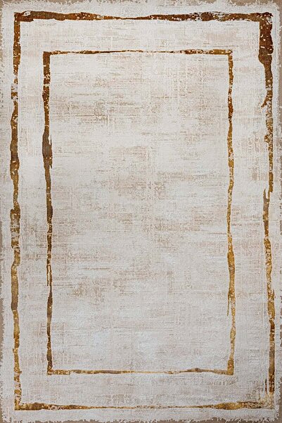 halinet ÇerçeveliModern Makinede Yıkanabilir Hav Toz Vermez Kaymaz Taban Dijital Baskı Halı H009B