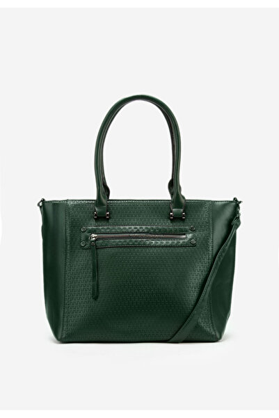 B T Shoes Zelené kancelárska kabelka Velesia