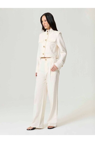 Nocturne Stripe Ruffle Pants