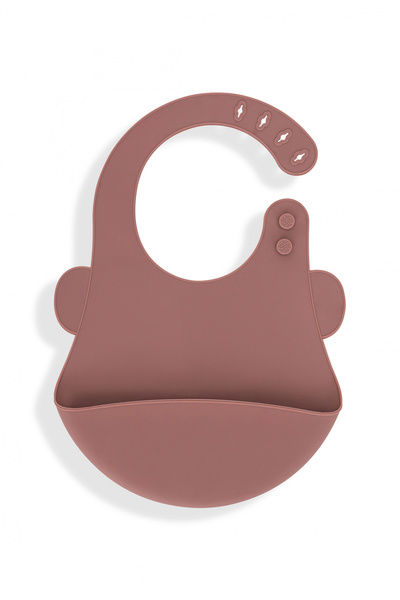 Babyjem مريلة طعام من السيليكون مع وعاء بيضاوي الشكل بلون الموكا