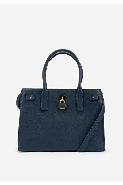 B T Shoes Tmavě modré kancelářská kabelka Lalia