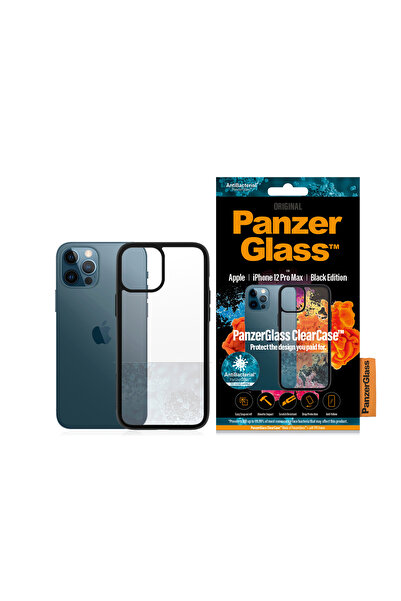 Panzer Glass ClearCase iPhone 12 Pro Max Μαύρη Διαφανής Θήκη Τηλεφώνου