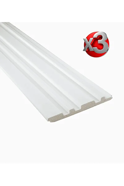 Fusion Decor Decorative white hard polymer ribbing washable, paintable FDE110 Interno 12 x 290 cm