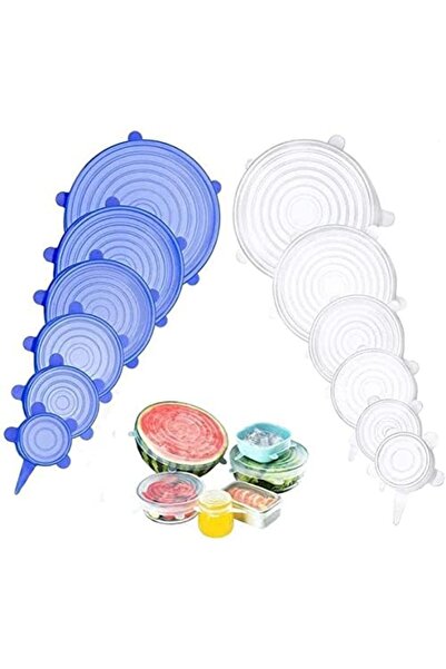 O Ozone أغطية سيليكون قابلة للتمدد 6 في 1 قابلة لإعادة الاستخدام، أغطية أوعية...