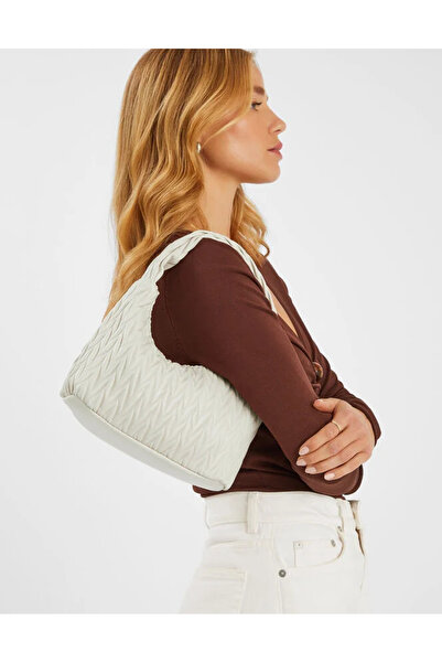 Accessorize Dokulu Omuz Öantası Krem
