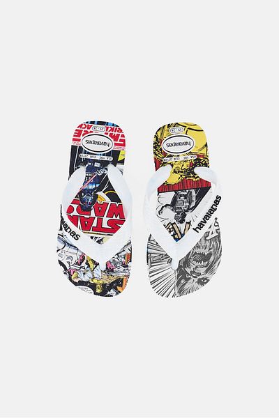 Havaianas Toddlers Boy Star Wars Print Slippers, Multicolor
