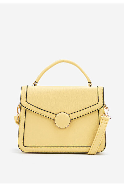 B T Shoes Žltá kabelka do ruky Julith