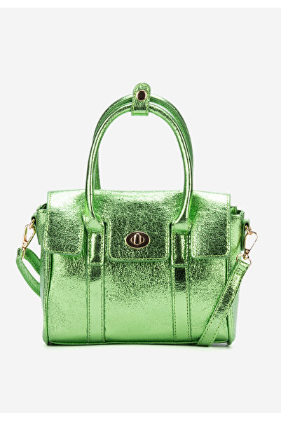 B T Shoes Zelená rukojeť kabelky Paomina