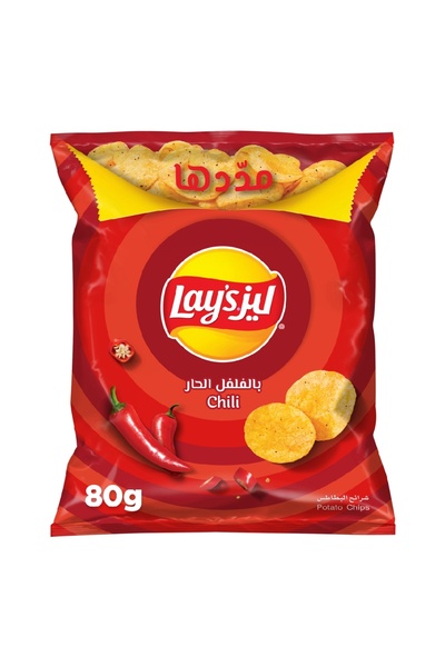 Lay's رقائق البطاطس بالفلفل الحار من ليز، 80 غرام