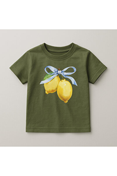 SVART WEAR Παιδικό και εφηβικό μπλουζάκι Lemon Crew Neck 100% βαμβακερό με στ...