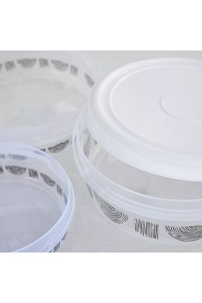 Home Box Spectra 5-Piece Sapphire Printed Container Set
