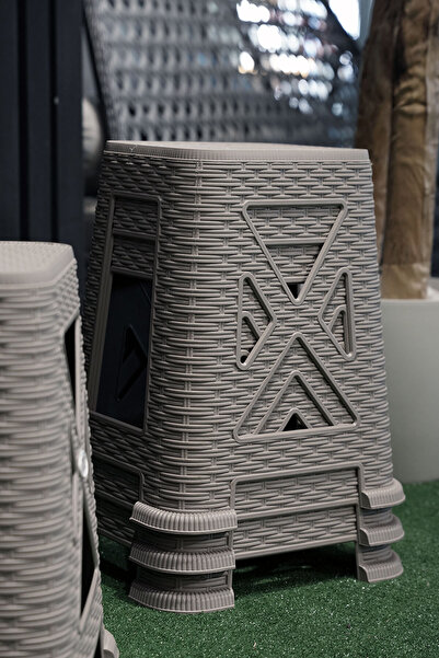 Alezy TB300 Rattan Tabure Büyük Boy 38x24cm 4 ADET