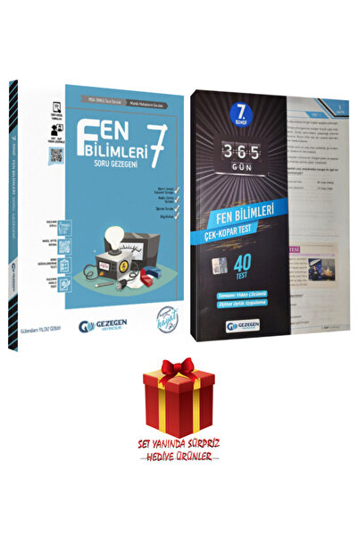 Gezegen Yayıncılık 7. Sınıf Fen Bilimleri Soru Gezegeni+ Fen Bilimleri Çek Ko...