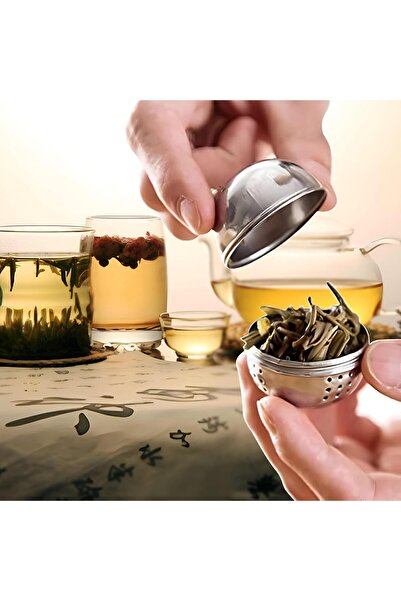 co arma مصفاة الشاي والبهارات من الستانلس ستيل فضي