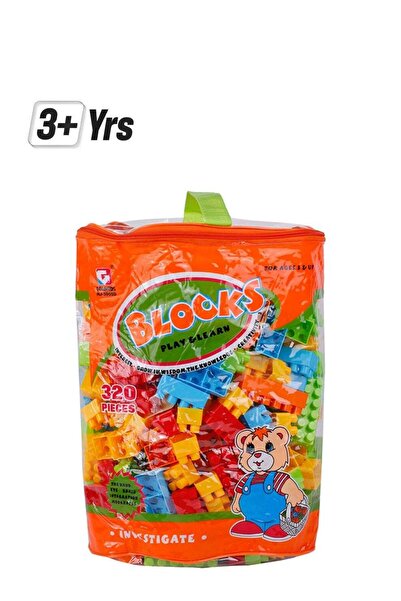 Store7 GoldKids 320-Piece Building Blocks With Tote Bags