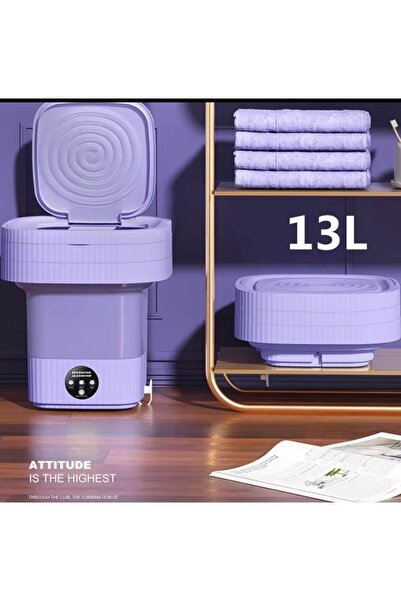 Melis Tansu 13 Litre Portatif Katlanabilir Mini Çamaşır Makinesi – Sessiz, Enerji Tasarruflu & Pratik Yıkama