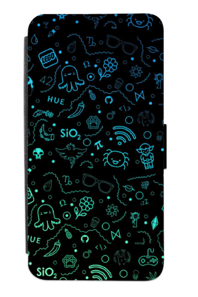 Atlas Εξατομικευμένη θήκη πορτοφολιού Motorola Moto G32, Σύμβολο #3, πολύχρωμ...