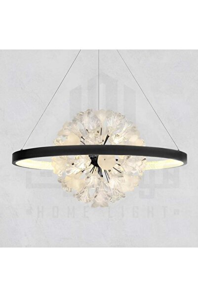 homelight ثريا مودرن ليد دائرية 80 سم اسود