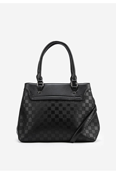 B T Shoes Černá rukojeť kabelky Scazia