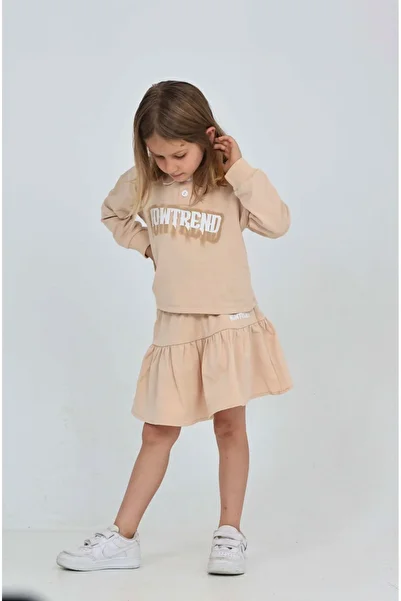 Toontoy Girl's Nowtrend Printed Skirt Suit