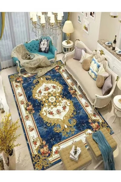 Raffine Luxurious Floral Fluffy Washable Carpet Rug 230x160 cm