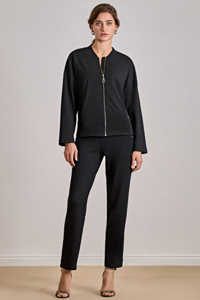 Guitar Bomber Black Jacquard Jacket