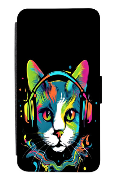 Atlas Husa personalizata tip carte Samsung Galaxy S8 Plus, Colorful Cat, mult...