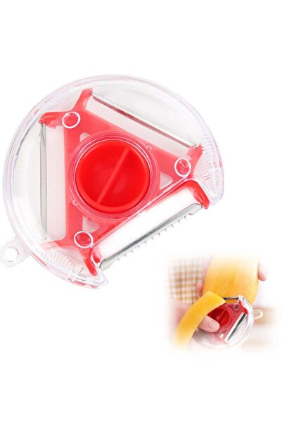 Generic 5 PCS 3-in-1 Stainless Steel Swivel Vegetable Peeler Set - Portable, Non-Slip Handle, Sharp Blade f