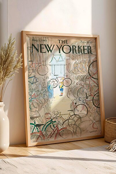 Saturn Pictură înrămată The New Yorker 1 august 1983 - Magazinul de biciclete...