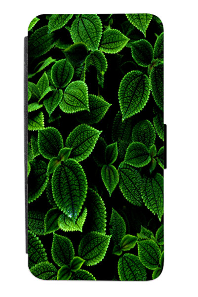 Atlas Husa personalizata tip carte Samsung Galaxy S10 Plus, Green Leaves, mul...