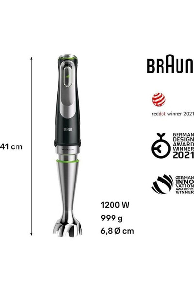 AyrStore MultiQuick 9 MQ 9187XLI el mikseri – Active PowerDrive teknolojili püre çubuğu ve parçalama