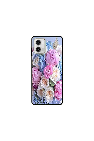 Atlas Husa personalizata si Folie de Silicon Motorola Moto G8, Pink Stitch, m...