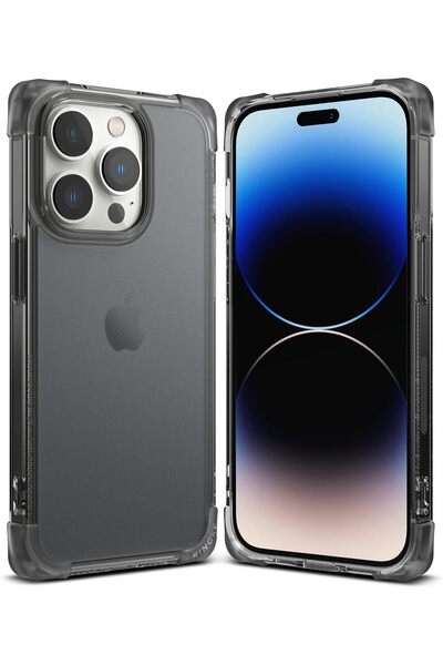 Ringke جراب آيفون 14 برو | سلسلة فيوجن بامبر | أسود دخاني مطفي