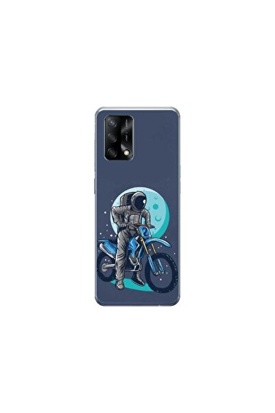 Atlas Husa personalizata si Folie de Silicon OPPO A74, Biker Astronaout, mult...