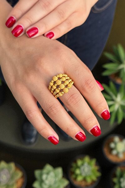 Utku Kuyumculuk 22 AYAR 4 SIRA DORİKA ALTIN TOPLU YÜZÜK