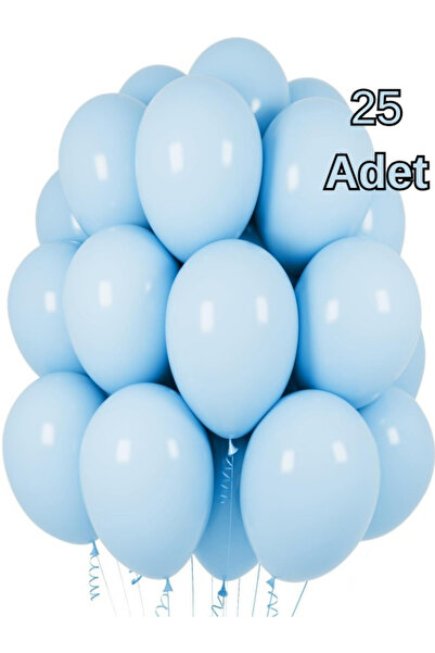 Baloncu Dükkanı Pastel Mavi Balonlar Parlak Parti Balonu Cinsiyet Belirleme, ...